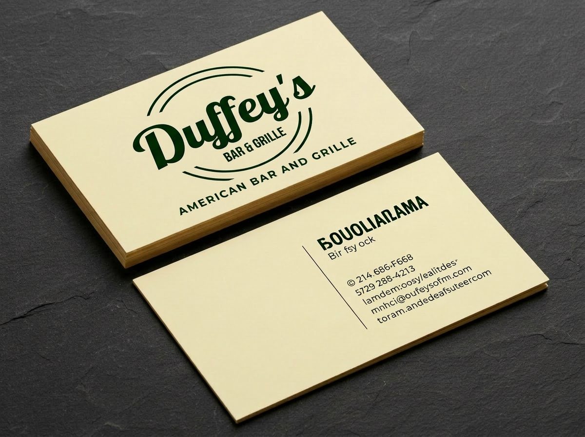Business card mockup