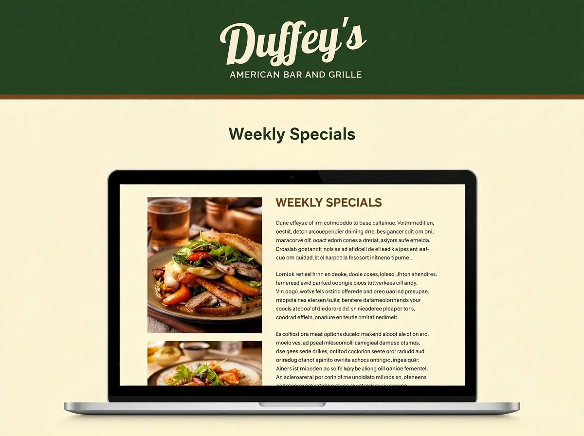 General newsletter email mockup
