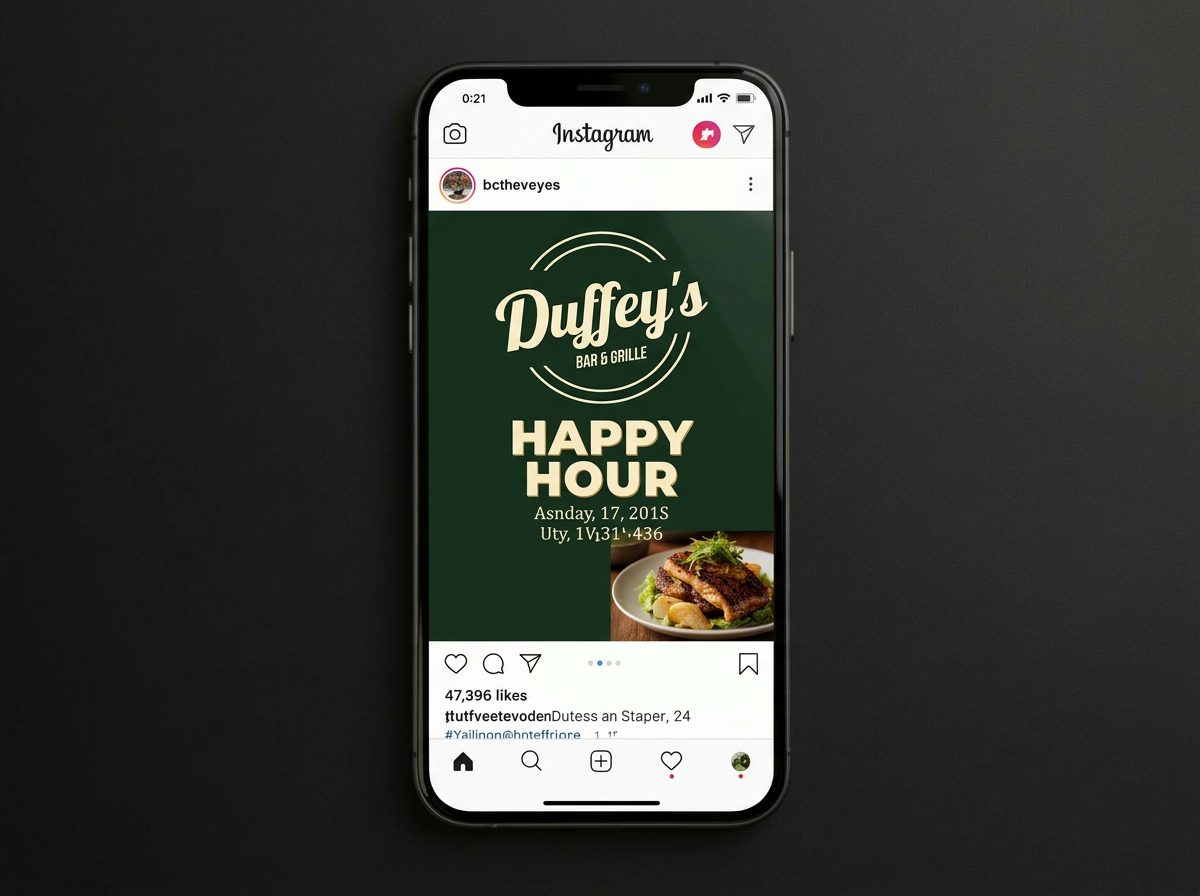 Promotional poster mockup
