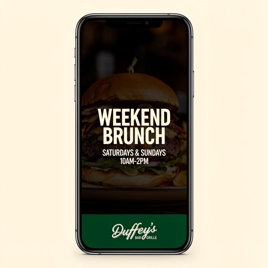 Instagram Story mockup — Weekend Brunch