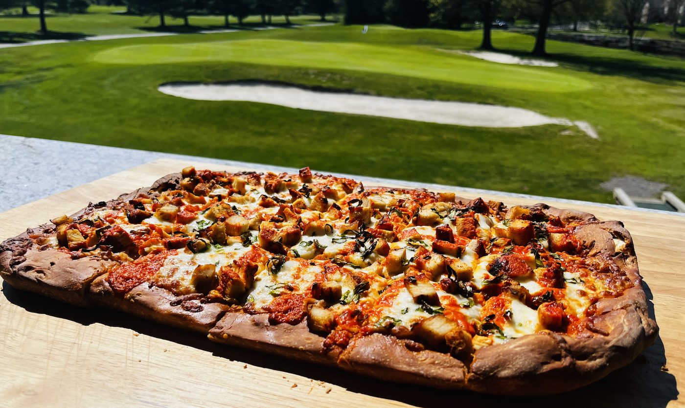 Wood-fired pizza